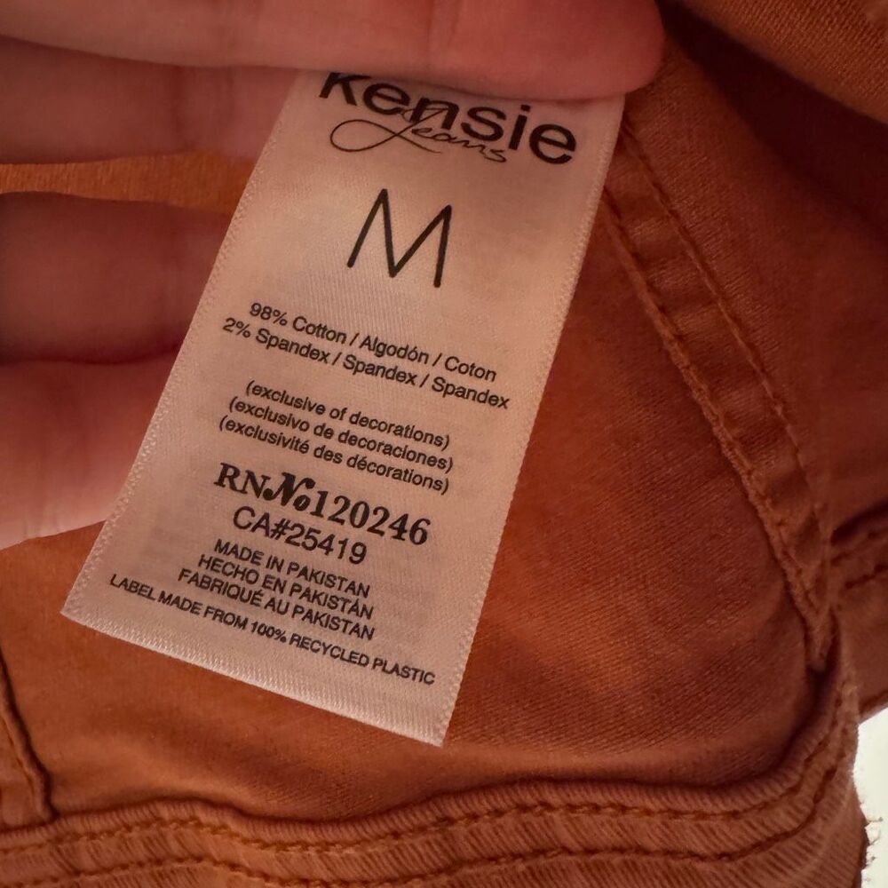 Kensie Women's Orange Jean Jacket Size Medium - Picture 4 of 6